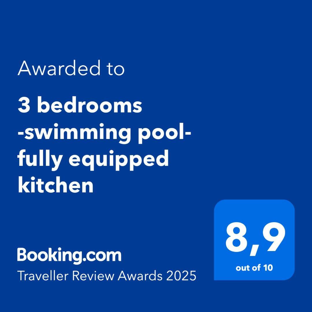3 Bedrooms -swimming Pool- Fully Equipped Kitchen *